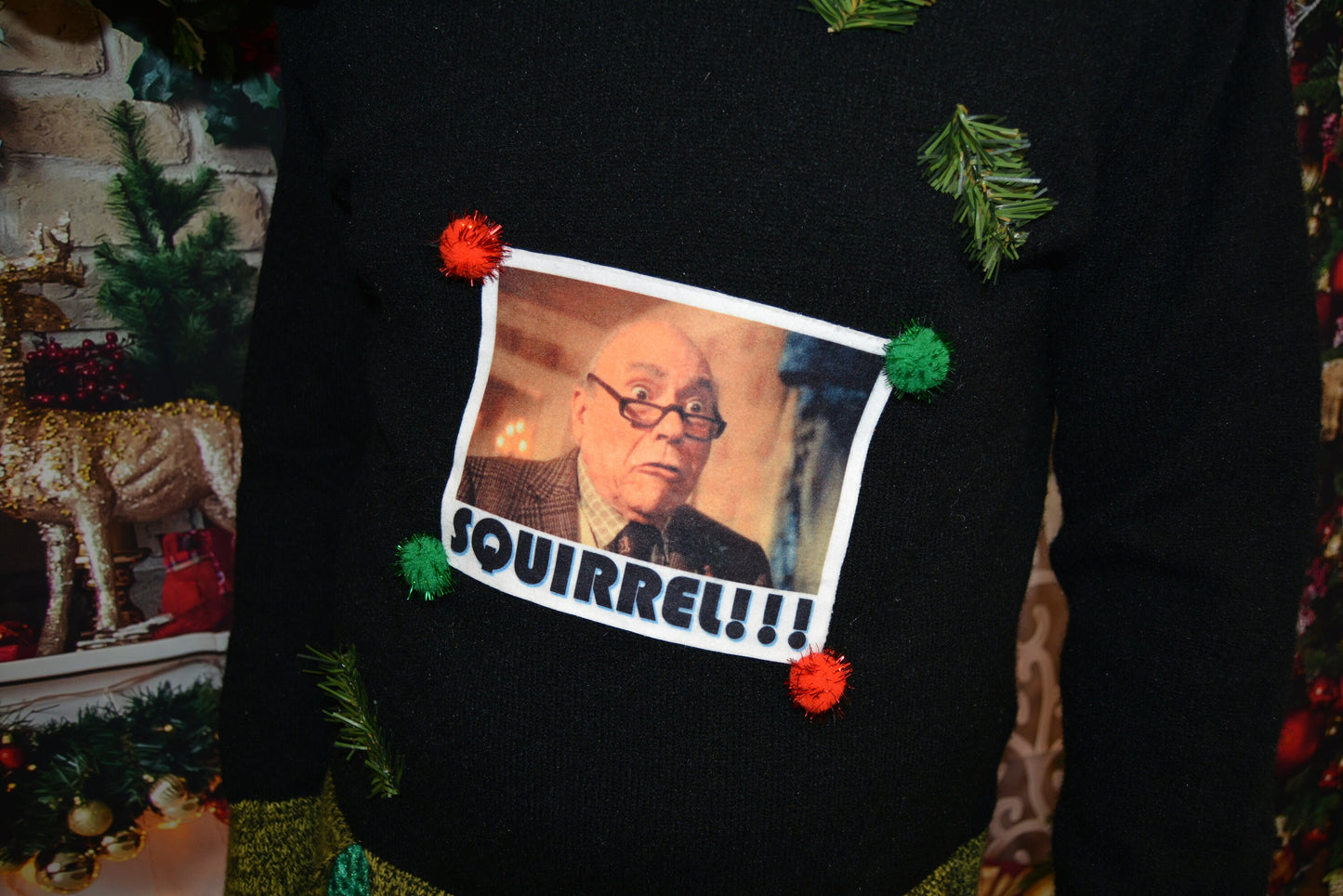 Multi size, Ugly Christmas Sweater vest, squirrel, Christmas vacation, men's, clark griswold, funny, unique, couples ugly christmas sweater