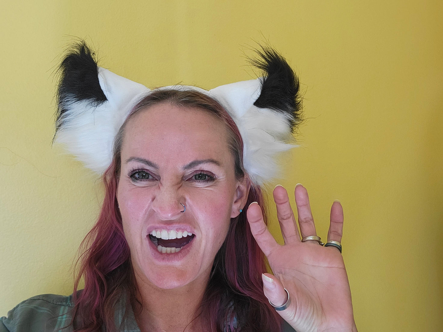 3D Furry Cat Ear Headband, Cosplay Costume