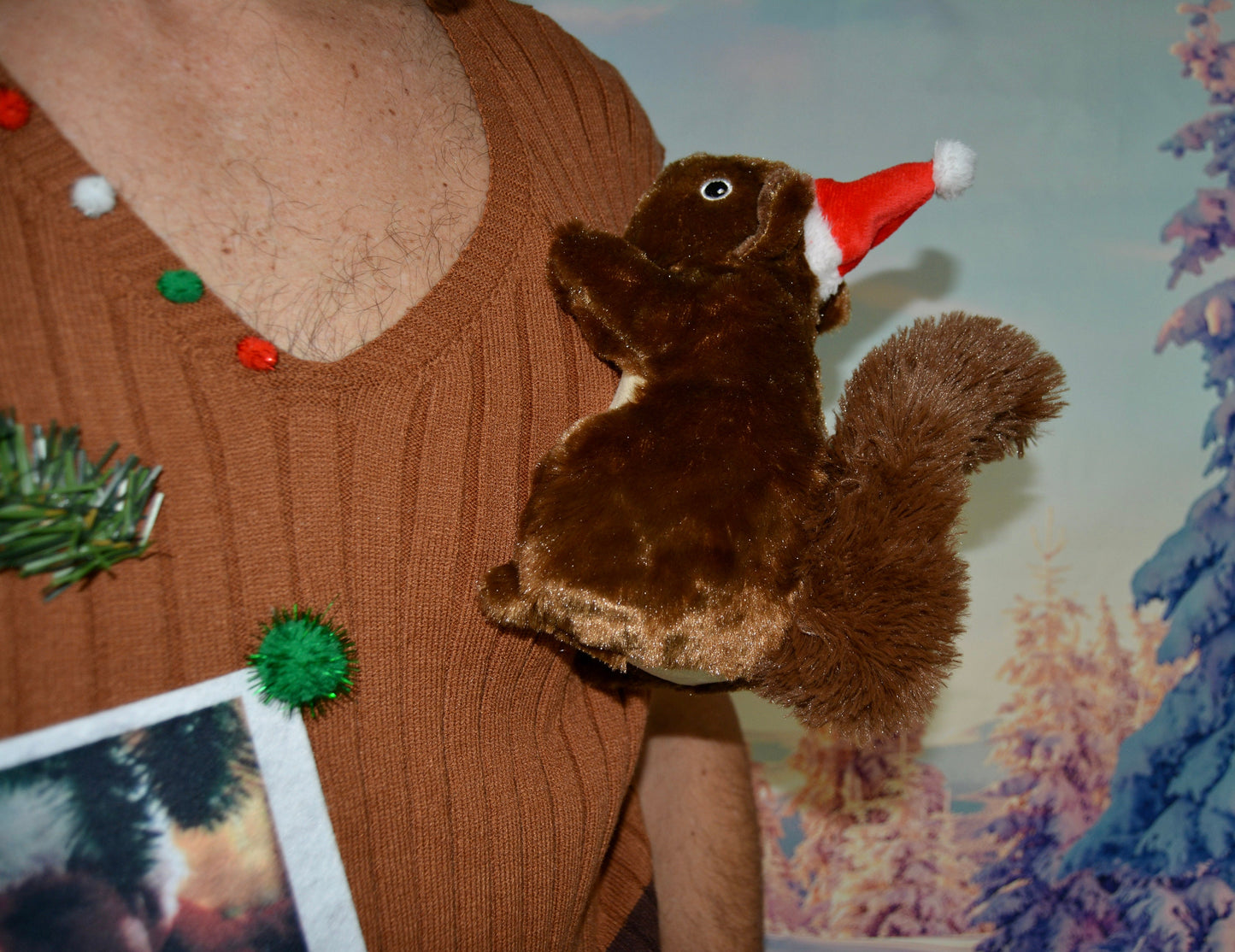 Multi size, Ugly Christmas Sweater vest, squirrel, Christmas vacation, men's, clark griswold, funny, unique, couples ugly christmas sweater