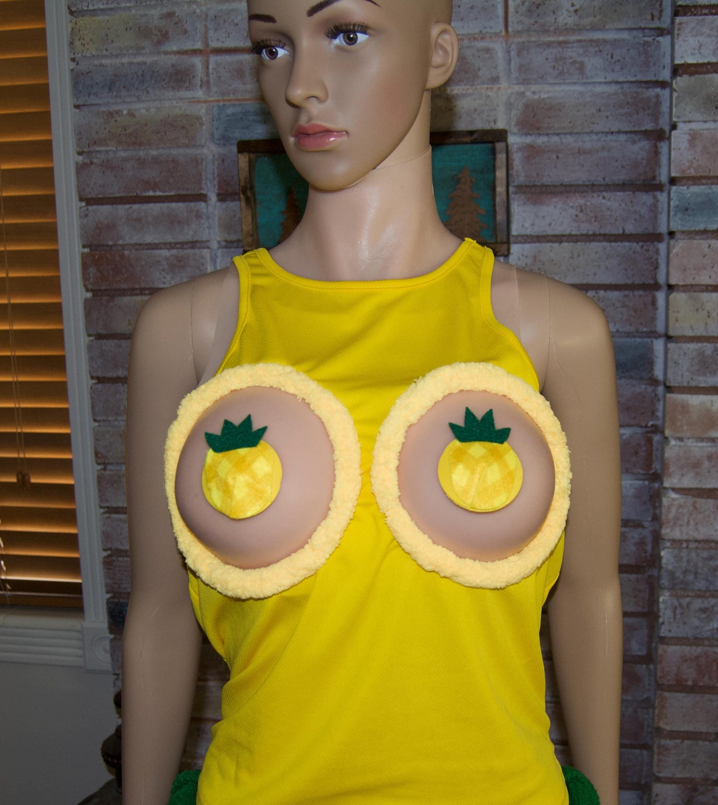 Sexy upside down pineapple shirt, made for your breasts NOT INSERTS, pasties, see details, boob hole, breast, life style, swingers