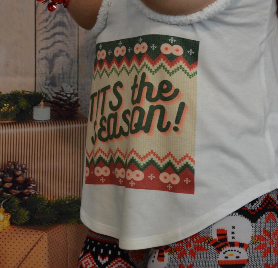 Tit's the season t-shirt, sexy ugly Christmas Sweater, Made for your BARE BREASTS,  pasties, see details, contest winner, funny, sexy