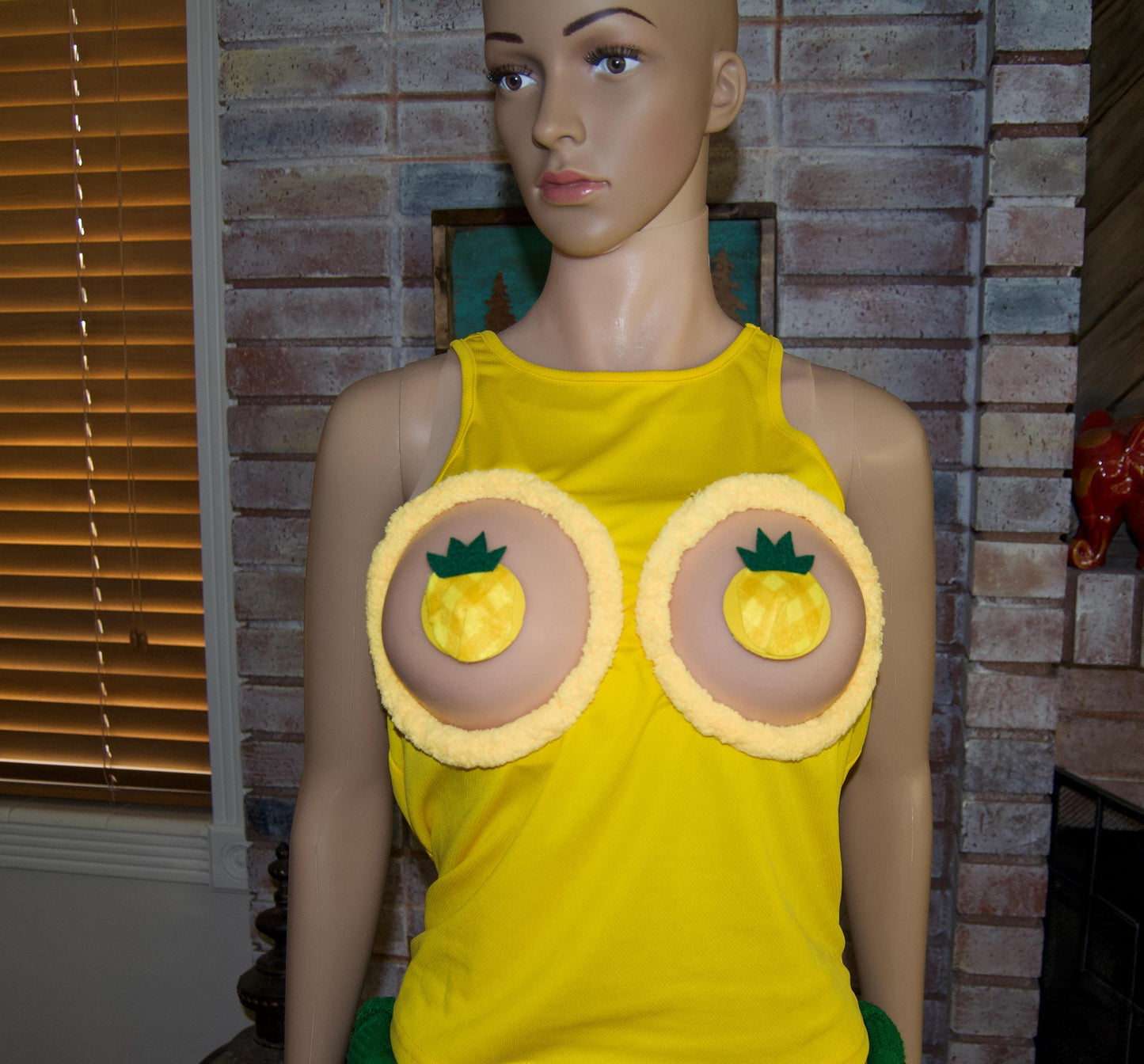 Sexy upside down pineapple shirt, made for your breasts NOT INSERTS, pasties, see details, boob hole, breast, life style, swingers
