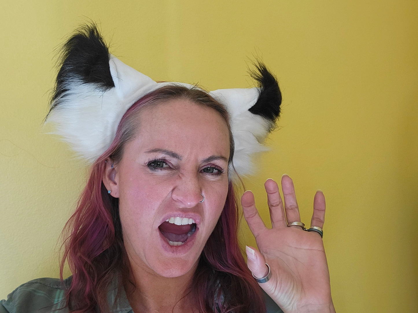 3D Furry Cat Ear Headband, Cosplay Costume