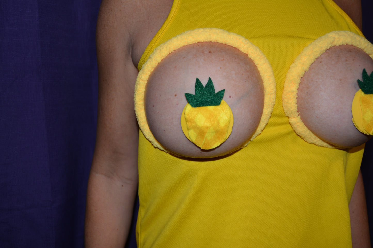 Sexy upside down pineapple shirt, made for your breasts NOT INSERTS, pasties, see details, boob hole, breast, life style, swingers