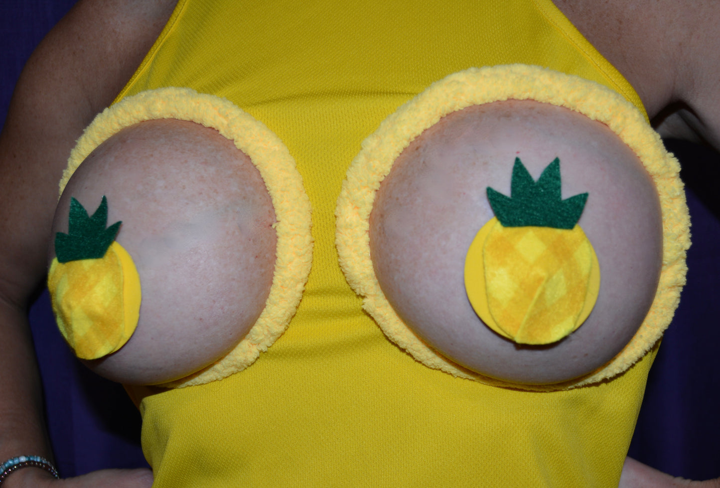 Sexy upside down pineapple shirt, made for your breasts NOT INSERTS, pasties, see details, boob hole, breast, life style, swingers