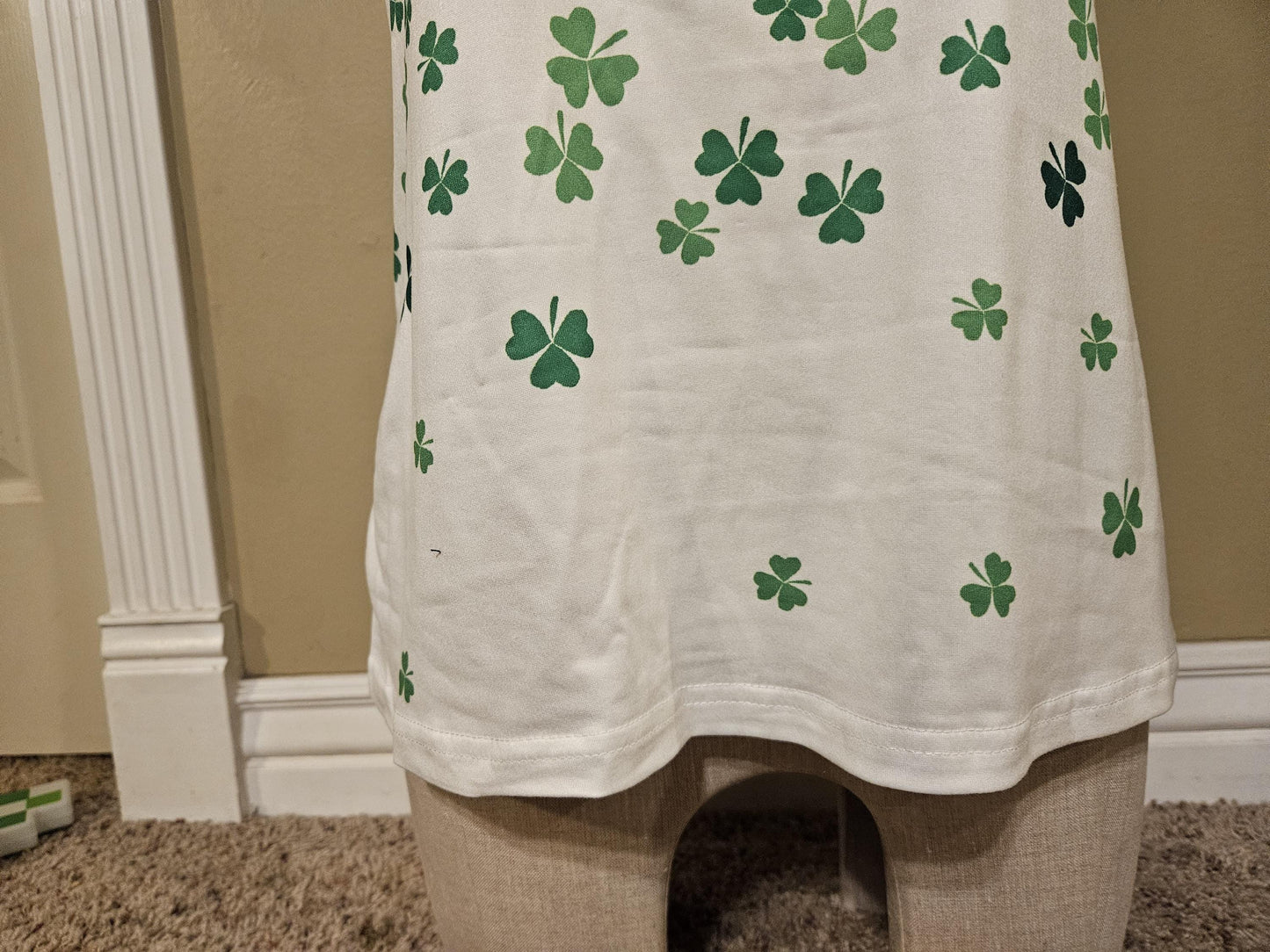 Sexy St Patricks day tank top, Made For BARE BREASTS, boob cut out, clovers, women's, boobs, breast, 2 boobs, pastie,  2 boob holes
