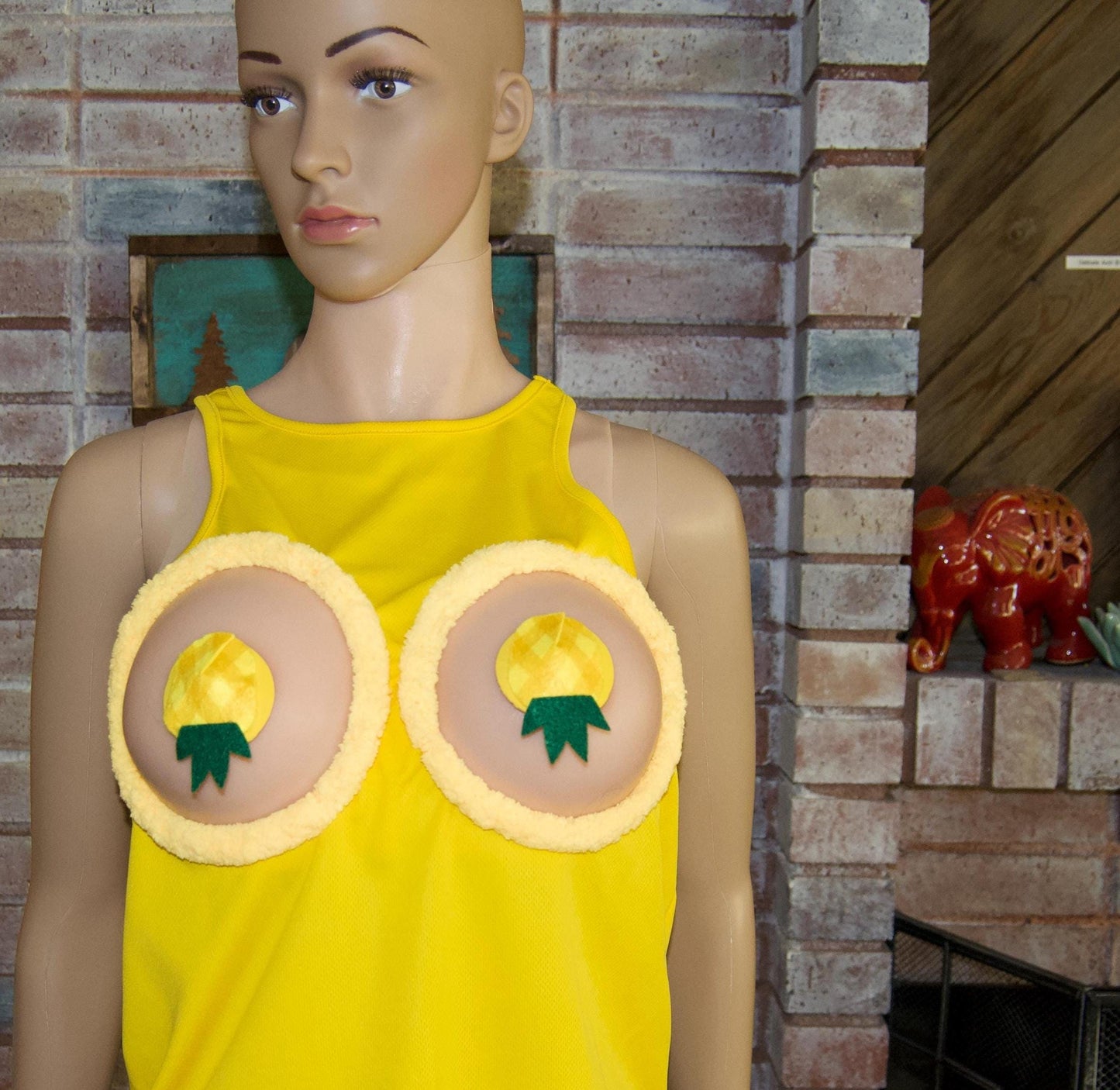 Sexy upside down pineapple shirt, made for your breasts NOT INSERTS, pasties, see details, boob hole, breast, life style, swingers