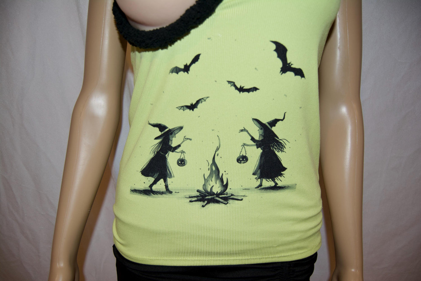 Sexy halloween costume, top only, made for your breasts NOT INSERTS,  see details, boob hole, cut out, witches, boob out, bats, tank top