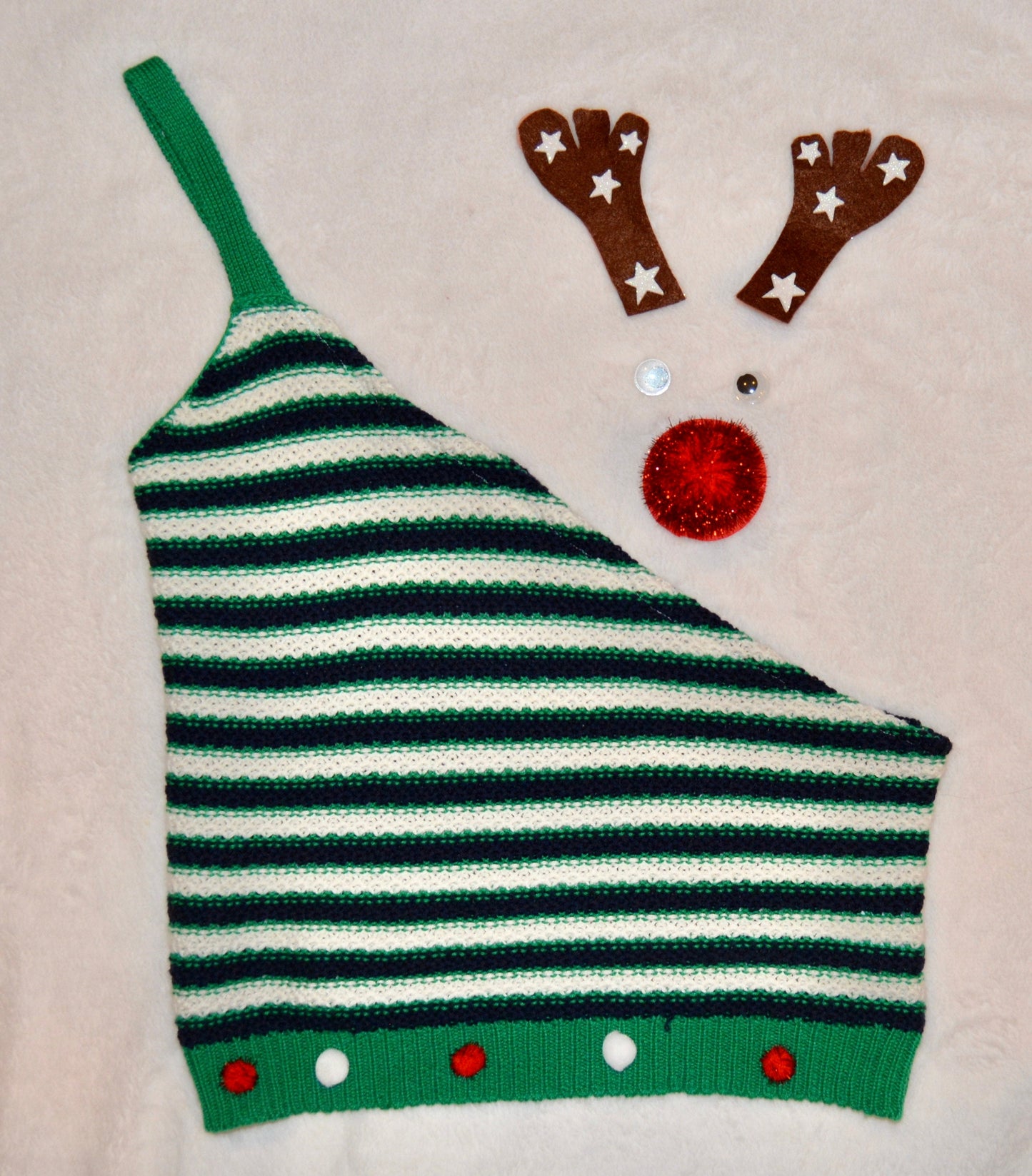 Sexy Ugly Christmas Sweater, reindeer boob, tank included, off shoulder, see details, boob, breast, jumper, NOT A PLASTIC boob, naughty