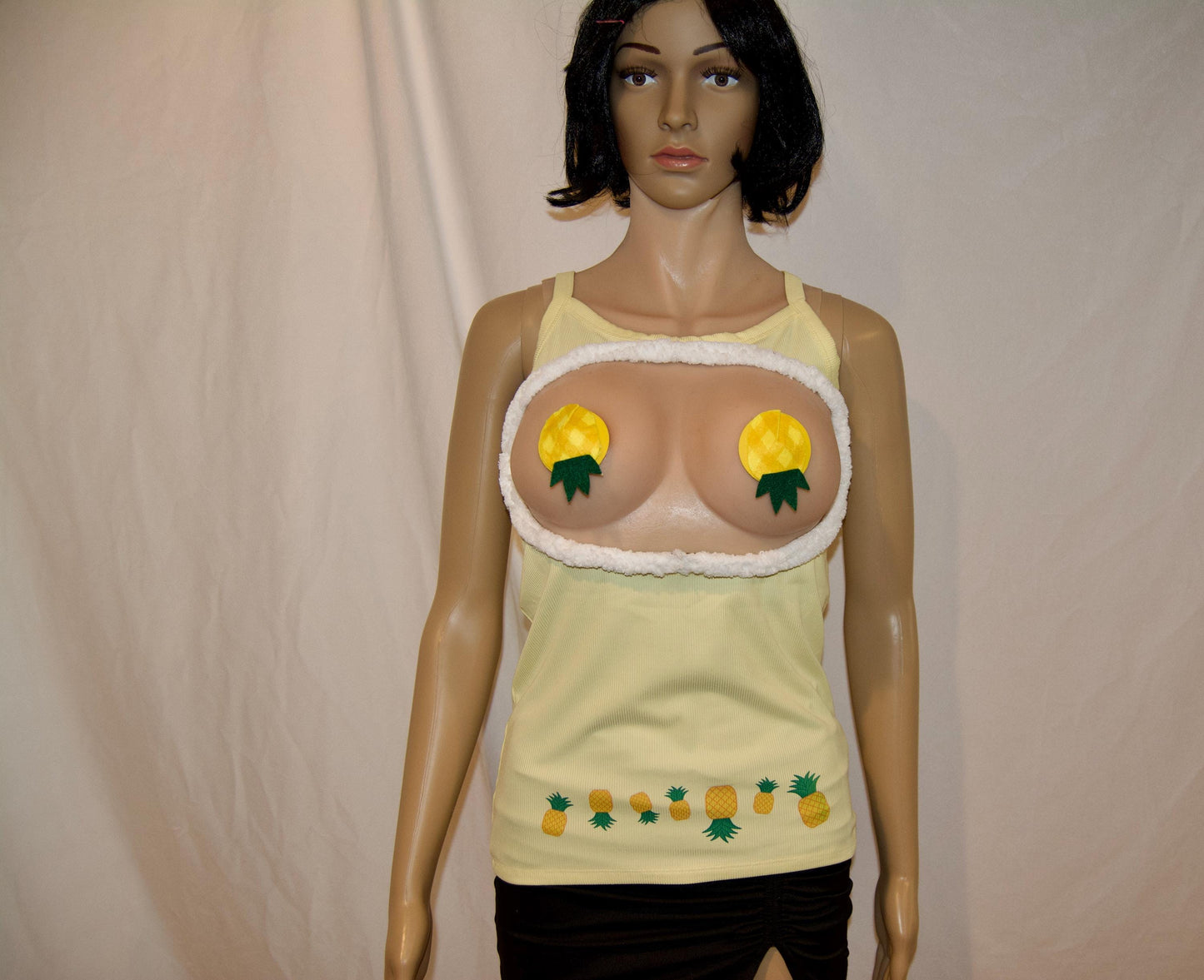Sexy upside down pineapple shirt, made for your breasts NOT INSERTS, pasties, see details, boob hole, breast, life style, swingers, Small/M